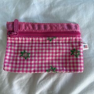LeSportsac Gingham and Turtle Mini Pouch